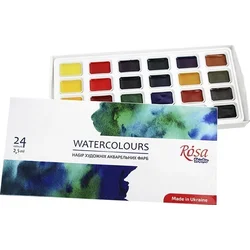Rosa 340324 Set akvarelnih barv 24 x 2,5 ml