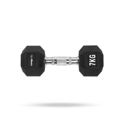 GymBeam Šesterokutna bučica White 7 kg