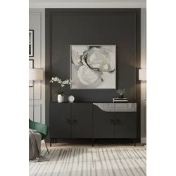 Hanah Home Komoda Gama 150, Anthracit-siva