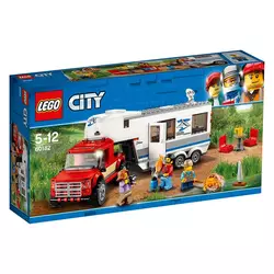 LEGO® City Great Vehicles Poltovornjak in počitniška prikolica (60182)