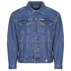Guess MENS OVERSIZE TRUCKER JACKE Modra