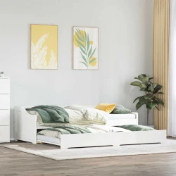 Krevet na rasklapanje bez madraca IRUN bijeli 90x200 cm