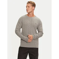 Tommy Hilfiger Pulover MW0MW33132 Siva Regular Fit