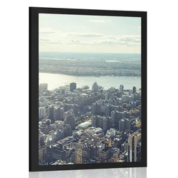 Plakat očarljiv center New Yorka - 30x45 white