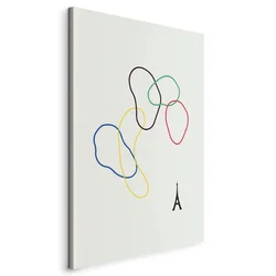 shumee Slika - Barvni krogi - digitalna grafika - minimalizem