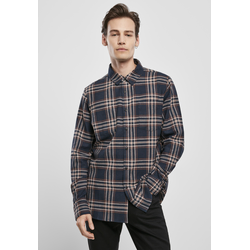Campus Plaid Shirt Dark Blue/Rust