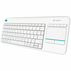 LOGITECH Wireless Touch Keyboard K400 Plus - INTNL - US International layout - White