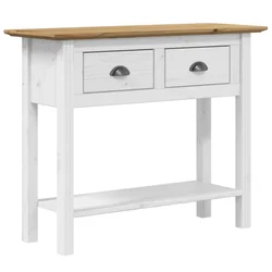 Vidaxl vidaXL BODO Konzolna mizica, rjava, 91x35x74 cm, borovina
