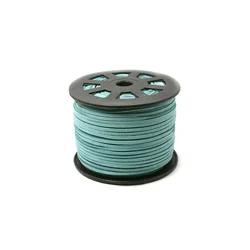 Velur traka 3mm ravna svetlo plava