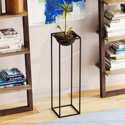 Aberto Design Dekorativna saksija GED-020, 28x80x28 cm, O 26 cm ,, Crna