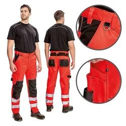 CERVA Radne pantalone KNOXFIELD HV Boja: Hv crvena Veličina: 46