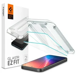 Spigen - Glas.tR EZ-FIT AGL08938 (pakiranje od 2 kom) za Google Pixel 9a - Prozirno