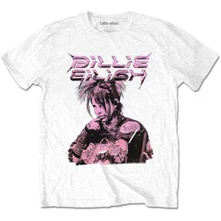 Billie Eilish Purple Illustration White XL Majica