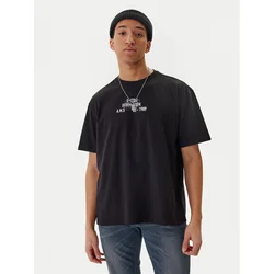 G-Star Raw Majica Multi Technique D29296-E385 Črna Relaxed Fit