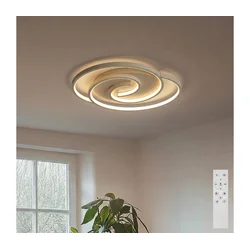 BRILAGI - LED prigušiva plafonska svetiljka VELO LED/70W/230V 38x47,8 cm bež + daljinski upravljač