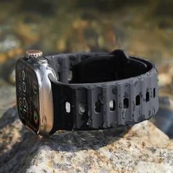 Mashi Zamenska narukvica za pametni sat za Apple Watch, Crna