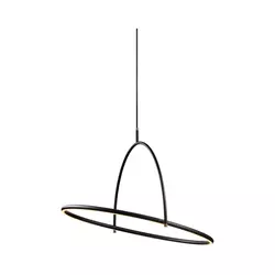 Halo Design 749546 - LED prigušiva luster na sajli TILT LED/40W/230V, prečnik 60 cm, crna