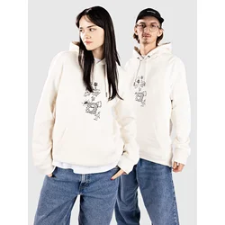 Poetic Collective Doodle Sketch Hoodie ivory
