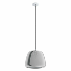 Eglo 39665 - Luster na sajli ALBARINO 1xE27/40W/230V, prečnik 35 cm, zadimljena