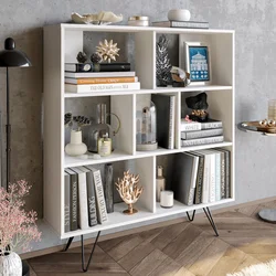 Hanah Home Polica 120x132,2x29,5cm Bela