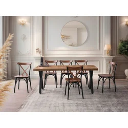 Hanah Home Trpezarijski sto Gala-3022, 180x80x79 cm, Orah