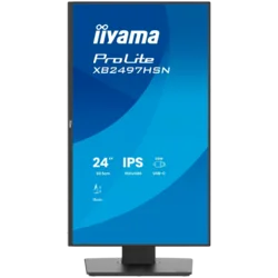 Iiyama ProLite XB2497HSN-B1, 60.5 cm , 23.8, 1920 x 1080 pixels, Full HD, LED, 1 ms, Black IPS monitor with USB-C docking, LAN ( XB2497HSN-