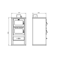 Prity Kamin prity, peć na čvrsto gorivo, 12 kW - Kamin prity FM