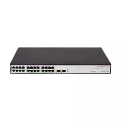 H3C Switch S1600V2-26P-HPWR-GL, 24x GE PoE+ / 2x SFP, 370W