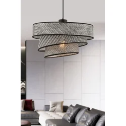 Opviq Luster Couper Hazeran, 40x40cm, Crni