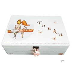 Kutija uspomena personalizirana imenom - poklon za rođenje, krštenje ili rođendan djeteta - 17. 20x30x10cm - 15420
