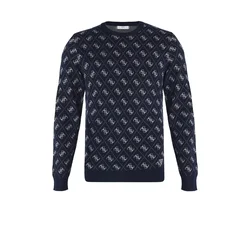 Guess Pulover M6YR11 Z0916 Mornarsko modra Regular Fit