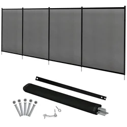Costway Set 2 ograj za bazen 366x122 cm