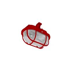 Spoljašnje plafonsko svetlo OVAL 1xE27/60W/230V IP44 crveno