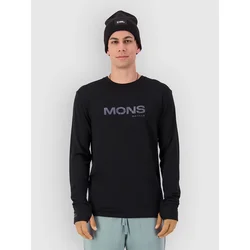 Mons Royale Yotei Merino Classic Long Sleeve Base Layer black
