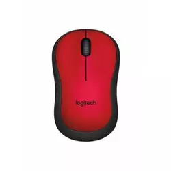 LOGITECH brezžična optična miška M220 Silent, rdeča