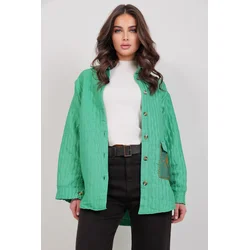 Trend Alacati Stili Ženska jakna Alc-X14986, Zelena