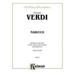 VERDI:NABUCCO VOCAL SCORE