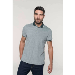 KA266 MENS TWO-TONE MARL POLO SHIRT