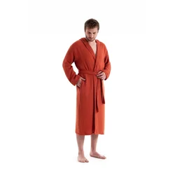 Hanah home Bade mantil Muslin, Narandžasti