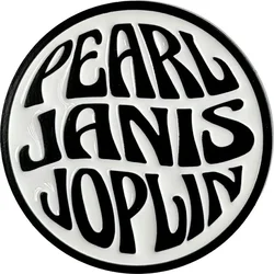 Janis Joplin Pearl Emblem Mono Odznak 40 mm