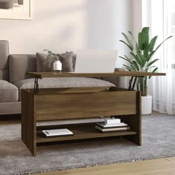 Stolić za kavu Smeđa hrasta 80x50x40 cm konstruirano drvo