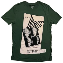 David Bowie Concert 83 Irish Green L Majica