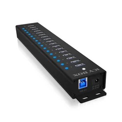 *ICY BOX IB-HUB1717-U3 16+1 port USB HUB
