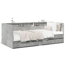 Vidaxl Dnevna postelja s predali brez vzmetnice 75x190 cm