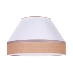 Duolla - Plafonska lampa AVIGNON 3xE27/15W/230V O 60 cm bela/smeđa