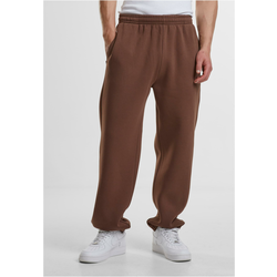 Mens basic sweatpants Fluffy brown