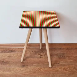 Hanah Home Klub sto Shp338, 35x42x35 cm, Crveno-zeleni