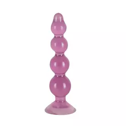 Analni dildo sa kuglicama – pink