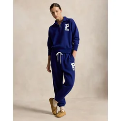 Polo Ralph Lauren Hlače kraljevo modra/bela