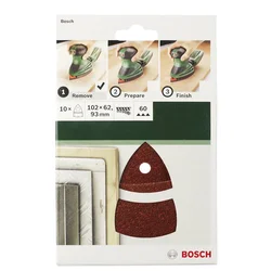 Bosch Set brusnih listova za multi-brusilicu 2609256A63, 10-delni, G80
